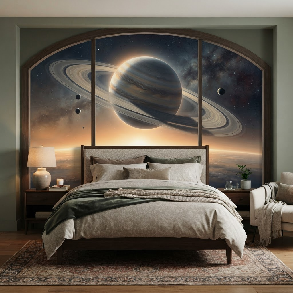 The bedroom window to Saturn